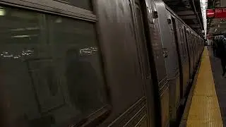 MTA: 207 St bound R46 C train departs Franklin Ave