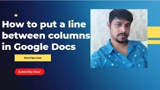 How to put a line between columns in Google Docs