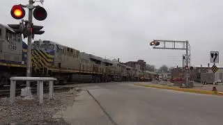 28 Engine Lite Powermove  25 CREX's Citirails On the BNSF Ottumwa Sub  Burlington, IA