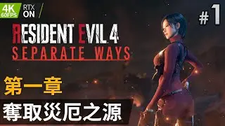《Resident Evil 4 Remake》Ada  Separate Ways DLC #1 第一章 奪取災厄之源 | PC特效全開 4K60FPS RTX On (生化危機4重製版)