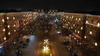 X-Mas in The Square Frisco, Texas Drone Video