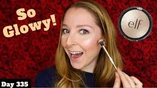Обзор хайлайтера elf Baked | Moonlight Pearls | День 335 проб нового макияжа