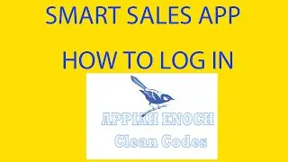 Smart Sales App- the log in