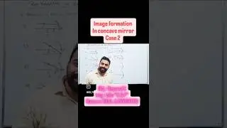 concave mirror image formation case 2nd when object is placed beyond C then image is formed b/w C&F