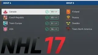 World Cup of Hockey Simulation - NHL 17