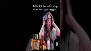 Billie Eilish Couldn't handle Hot Vegan Nuggets #shorts #comedy #funny #billieeilish #celebrity