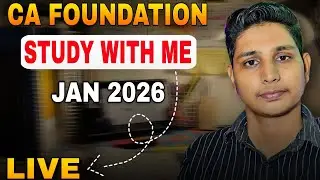 Late 😞 Night Study With Me CA Foundation Jan 2026