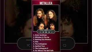 Metallica MIX Best Songs #shorts ~ 1980s Music ~ Top Rock, Heavy Metal, Pop, Speed Thrash Metal