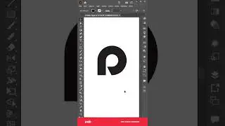P letter Logo Adobe illustrator tutorial #short #logodesign