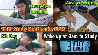 Woke up at 3am to UPSC Study | 10 Hours Study Vlog  | A Day in the life of an UPSC aspirant strategy