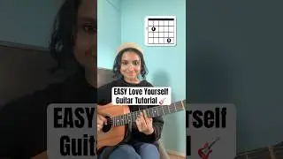 EASY Love Yourself - Justin Bieber Guitar Tutorial 🎸 #shorts