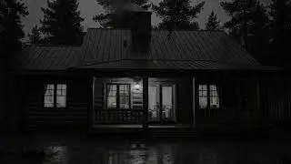 Night Cabin Storm | Heavy Rain and Deep Thunder for Peaceful Sleeping