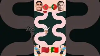Achraf Hakimi vs Ronaldo 😲 Morocco vs Portugal 💥 #portugal #morocco #fifaworldcup #viral