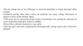 BASICS OF BIOMEDICAL INSTRUMENTATION - UNIT 1 - Two  Electrodes measurement