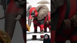 Superheroes but elephant ⚡ DC Marvel Characters #batman #spiderman #marvel #superman #superhero