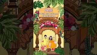 Haldi Ceremony | Wedding Invitations