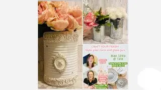 French Country l Glam Vases l Craft Your Trash l UpCycle