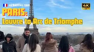 This Is Paris: Culture, Food and Romance 4k Winter Walking Tour w Ambient Sounds for Big Screen TV's
