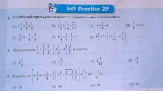 new learning composite mathematics class 7 ex 2f | S chand maths self practice 2f bodmas