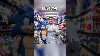 Ronaldo's Sonic Costume Contest ⚡️😅