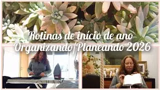 Rotinas de início de ano 🏡 Organizando e planeando 2026🗒️✍️