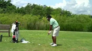 Charles Calhoun - Front View of Golf Swing Hold off Move by Hogan