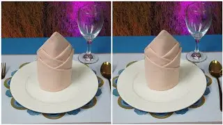 PINE CONE TABLE NAPKIN FOLDING