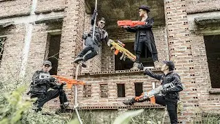 LTT Game Nerf War : Warriors SEAL X Nerf Guns Fight Braum Crazy wanted poster SWAT