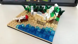Making a Lego deserted island