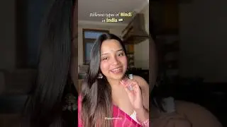Types of Bindi😍 #shorts #information #viral #india #women #bindi #youtube #culture #new #explore