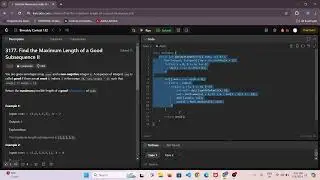 3177 Find the Maximum Length of a Good Subsequence II | leetcode | contest 132 | solved | java |