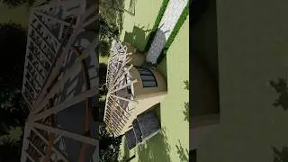 Load Bearing Earth Walls + Kilu Roof🏠#shorts #youtubeshorts  #viral #roofing #structure #trending
