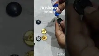 Fancy Buttons turned into a beautiful Earing studs #diy #craft #youtubeshorts #jewelryaddict