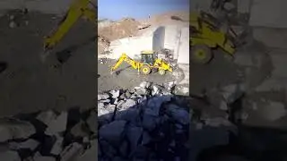 banas stone granite basediya JCB machine