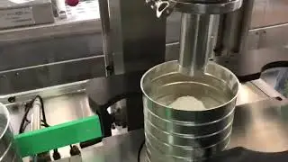 Milk powder canning line fully automatic tested in Factory for Saudi Arabian customers