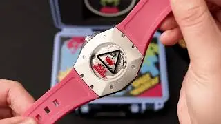 Nubeo NB-6099-SI-04 Mens Watch Space Invaders Limited Edition Automatic 44mm 5ATM