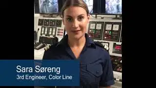 #EveryShipmentCounts: Sara S&oslash;reng, 3rd Engineer, Color Line