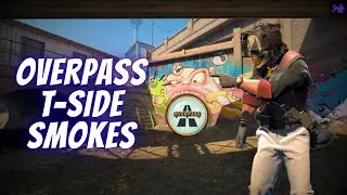 STOP Using Weak Smokes! Try These Overpass T-Side Smokes for CS2