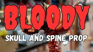 Bloody Skull and Spine Prop
