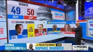 Election Night 2021 - The Georgia Senate Runoffs - 3AM Hour (MSNBC)