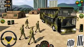 Real Army Bus Games 2025 - Us Army Transporter Bus Driving 3D Game - Android GamePlay