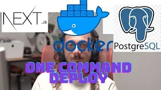 One command Docker compose deploy to another machine, Next.js + Postgres DB