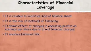 Degree of Financial leverage