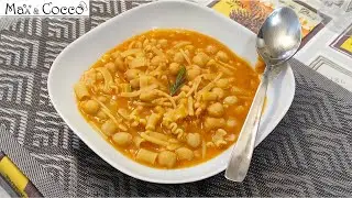 PASTA e CECI alla TOSCANA: Facile, Gustosa e Salutare! - Primi piatti
