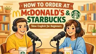 (A1-A2) Order Food in English CONFIDENTLY | McDonald&rsquo;s & Starbucks Real English#englishforbeginners 