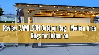 Review CAMILSON Outdoor Rug - Modern Area Rugs for Indoor and Outdoor patios, Kitchen and Hallway ma