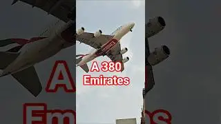 Emirates 380 Airlines in Dubai. Double decker plane in Middle east. Busiest airport in the World