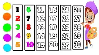 1से 20 तक गिनती, One Two Three Counting Video For Kids, 1To100 Number, Learn 123 Count Kids Video