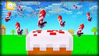 ✔ How to Build a Working Cake Confetti Cannon in Minecraft | KindZombie