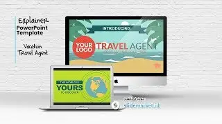 SlideMarket.ID - Explainer Template PowerPoint - Vacation Travel Agent